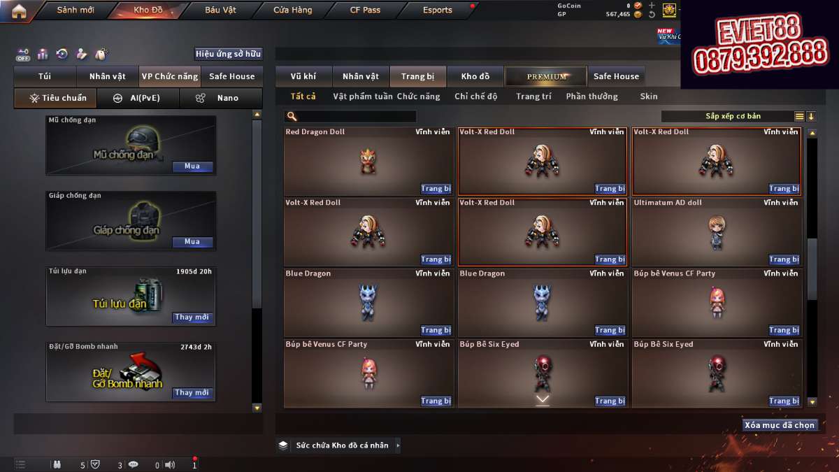 shop acc cf uy tin gia re
